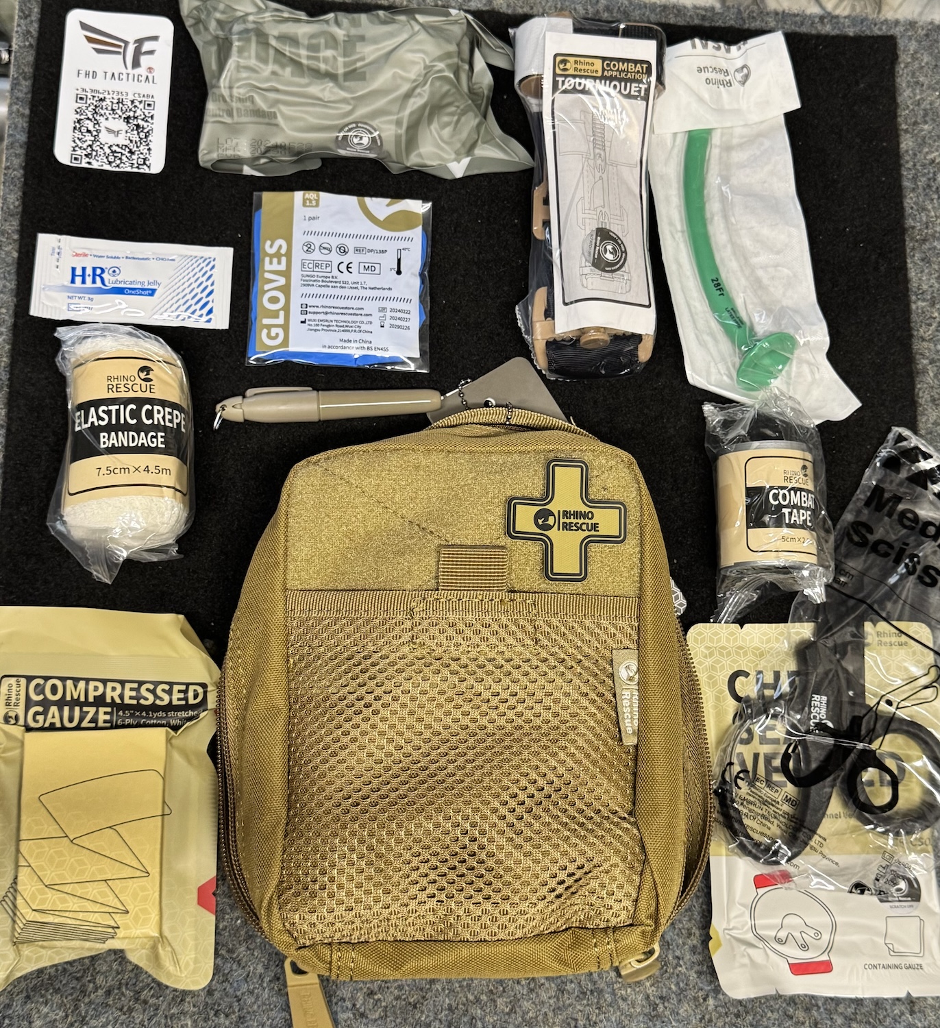 RHINO RESCUE IFAK - felszerelt elsősegély készlet